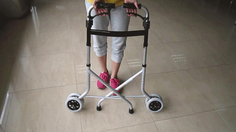 Light Folding Walkers with Dual Wheels