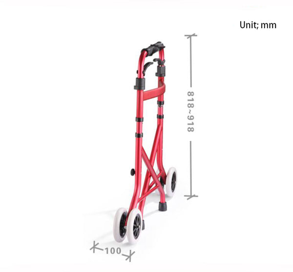 Light Folding Walkers with Dual Wheels