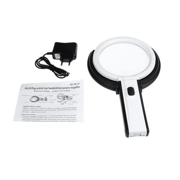 10 LED Night Light Magnifier Glass