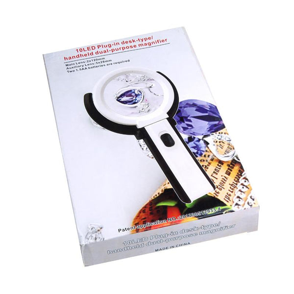 10 LED Night Light Magnifier Glass