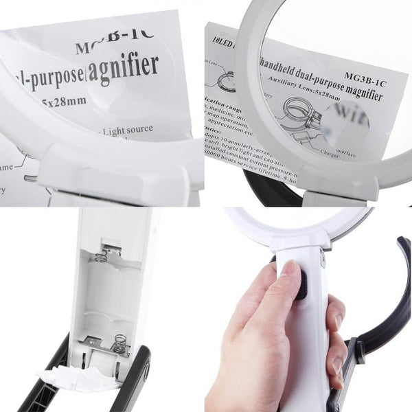 10 LED Night Light Magnifier Glass