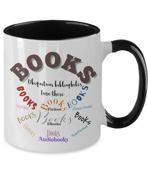 Bibliophiles loves book two tone mug