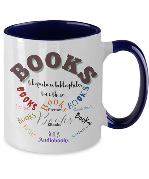Bibliophiles loves book two tone mug