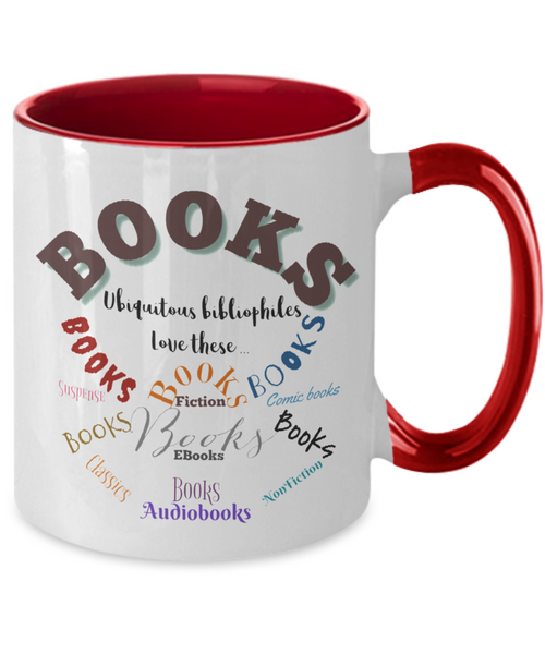 Bibliophiles loves book two tone mug