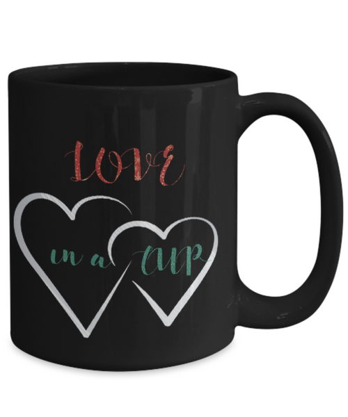 One Heart between us mug, Love in a cup
