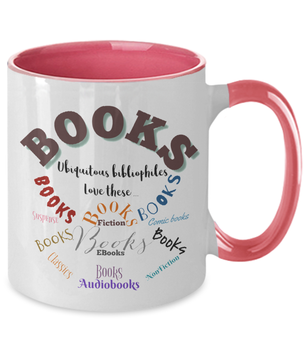 Bibliophiles loves book two tone mug