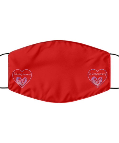 In loving memory face covering