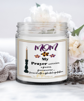 Prayer warrior candle, Mom prayer warrior candle, Mom prayer candle