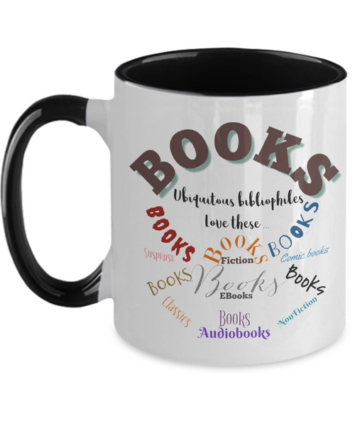 Bibliophiles loves book two tone mug