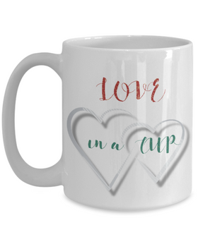 One Heart between us mug, Love in a cup