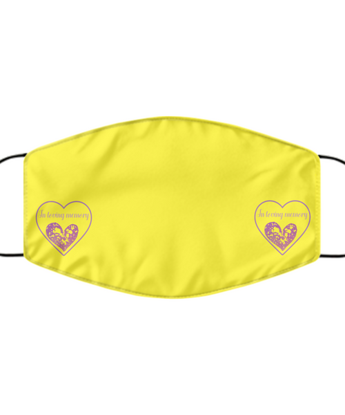In loving memory face covering
