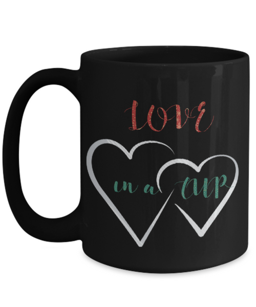 One Heart between us mug, Love in a cup