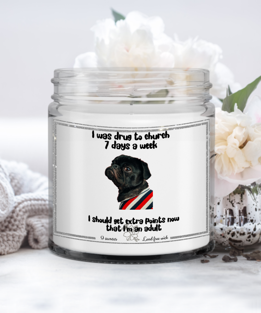 Funny dog candle, Funny church candle