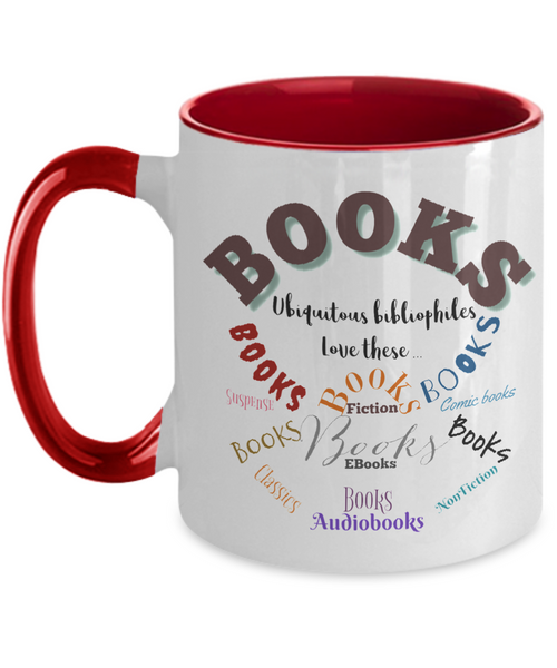 Bibliophiles loves book two tone mug