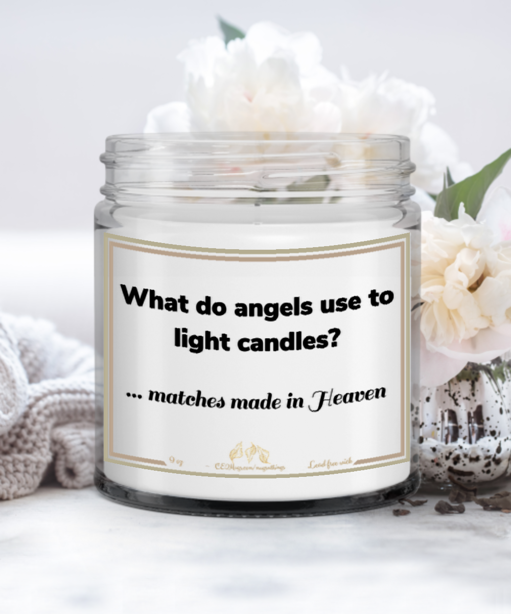 Funny Angels Matches Candle, Funny Angel Candle, Funny Matches Candle