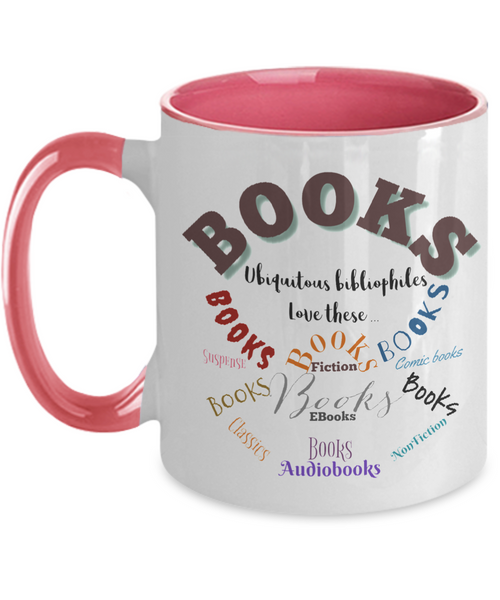 Bibliophiles loves book two tone mug