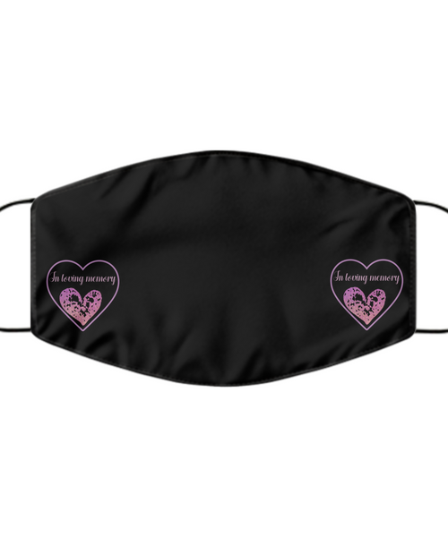 In loving memory face covering