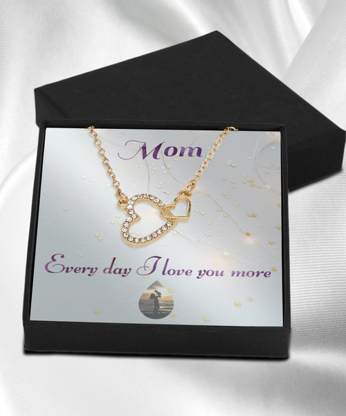 Mom Every day I love you more message card