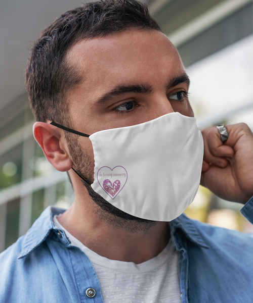 In loving memory face covering