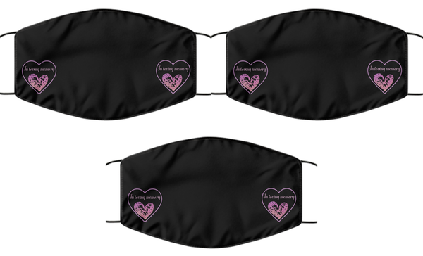 In loving memory face covering