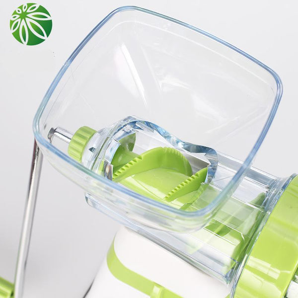 Manual Juicer for Fresh Fruits & Vegetables, Crank, Turn, Drink