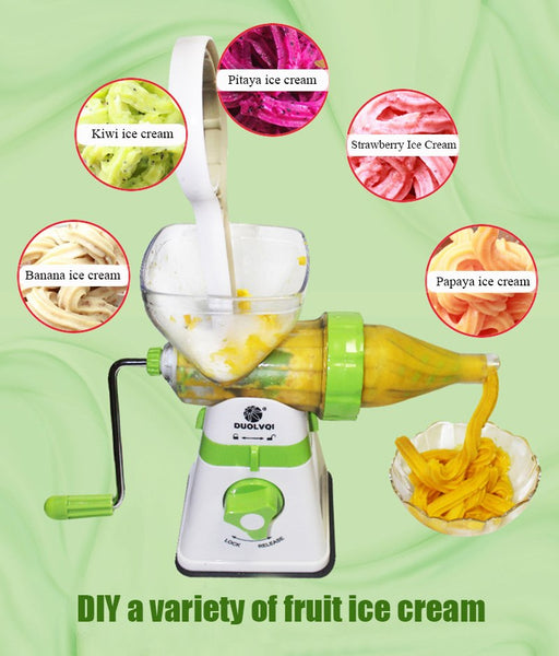 Manual Juicer for Fresh Fruits & Vegetables, Crank, Turn, Drink