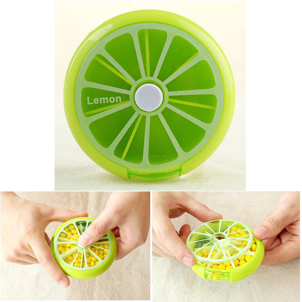 Fruit Slice Shaped Medicine Box [7 Days ]